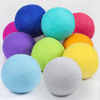 XL Wool Dryer Balls 10 Pack (3 Inch, Reusable)