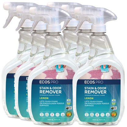 ECOS Pro Stain & Odor Remover 6 Pack (Professional Strength)
