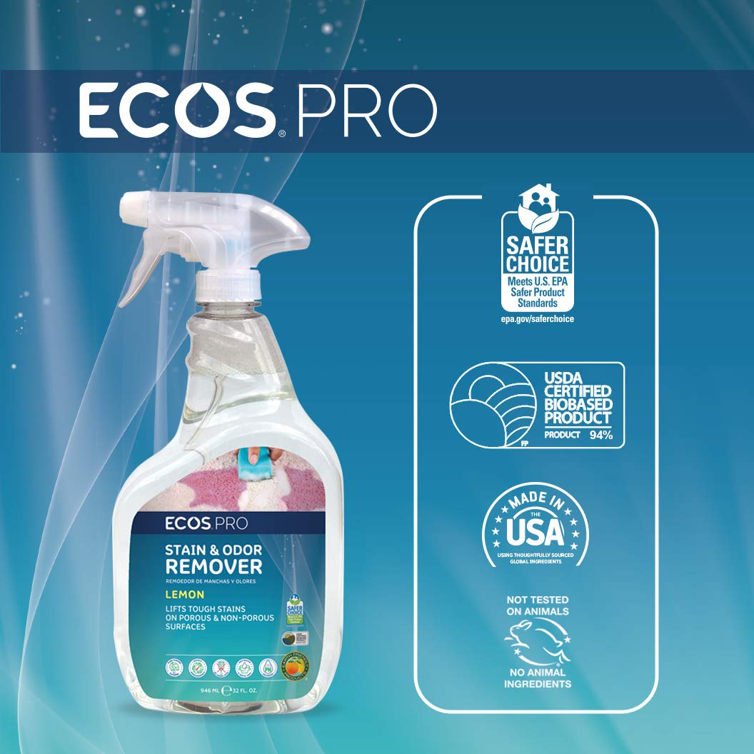 ECOS Pro Stain & Odor Remover 6 Pack (Professional Strength)