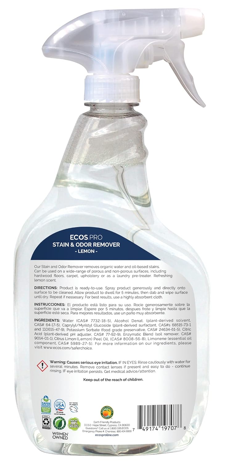ECOS Pro Stain & Odor Remover 6 Pack (Professional Strength)
