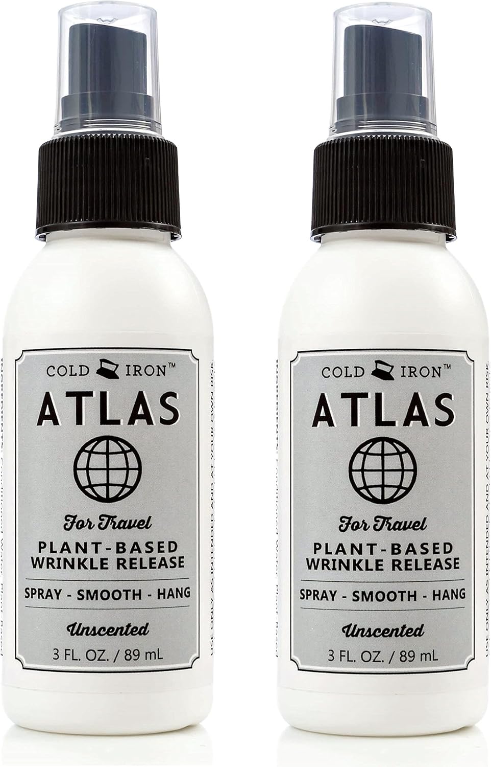 Cold Iron Wrinkle Release Spray Travel Size 3 fl oz (Fragrance Free)