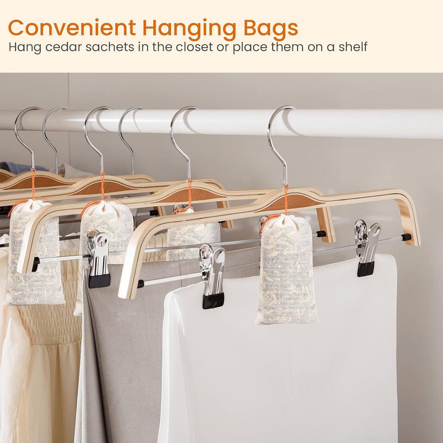 Cedar Blocks & Sachets for Clothes Storage – 30 Pack