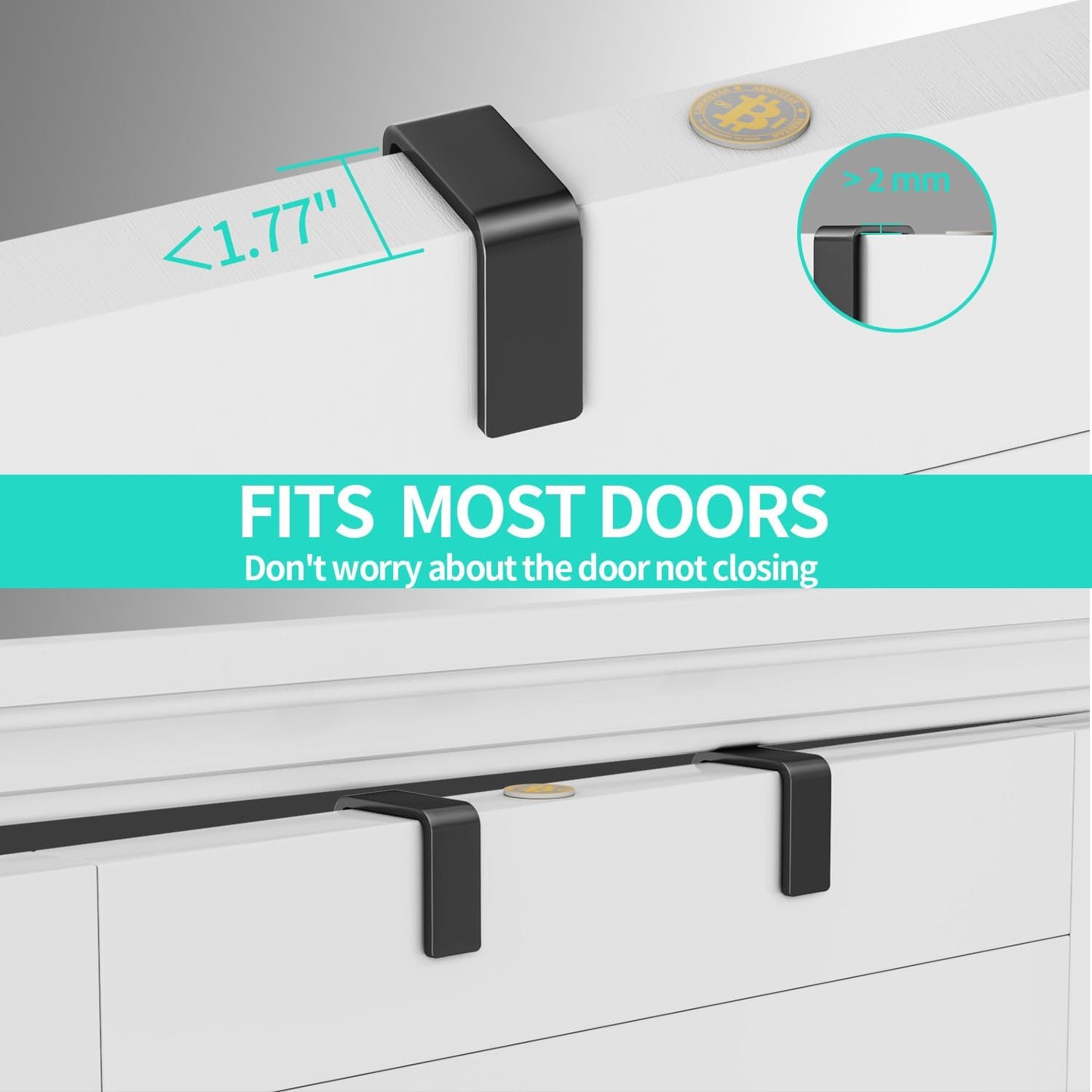 Over-the-Door Hanging Organizer with 4 Baskets & Adjustable Hooks